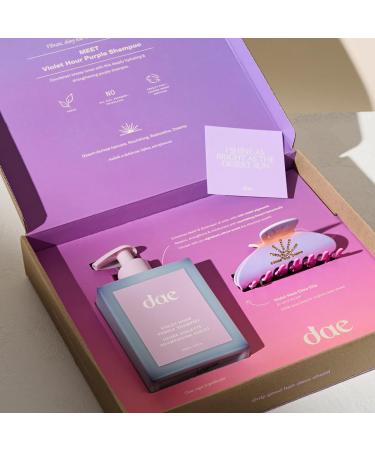 DAE Violet Kit - Purple Shampoo (10 oz) & Haze Claw Clip | International Shipping Available - Buy Online on GoSupps.com