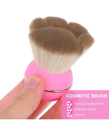 HEALLILY Cat Paw Foundation Makeup Brush - Short Handle Loose Powder & Blush Brush for travel - Pink Cosmetic Tool - Buy Online on GoSupps.com