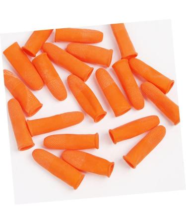 VICASKY 100pcs Artisan Nail Stamp Set - Orange Color Finger Covers for Crafts & Protection | Ideal for Teachers & Artists - Buy Online on GoSupps.com