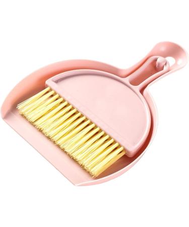 Mini Hand Broom Multifunctional Compact Mini Dustpan Brush Set Sturdy for Office (Pink) - Buy Online on GoSupps.com