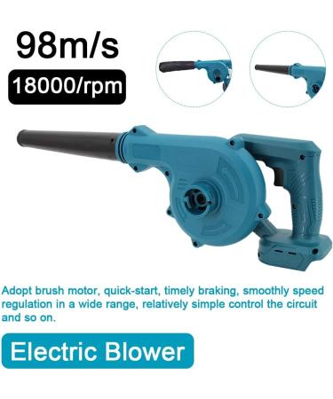 QISUO Electric Blower High-Power Electric Air Blower Strong Wind Leafs Blower Stepless Speed Change Dust Removal Fan Handheld Lithium Battery Power Supplys Home Snow Cleaner Power Tool - Buy Online on GoSupps.com