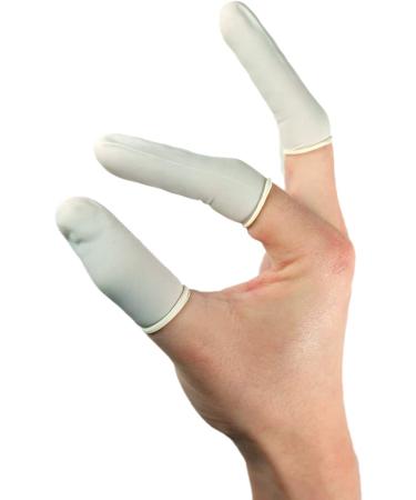 200 Large Disposable Latex Finger Cots - Anti-Static Rubber Gloves for Electronic Repair, Painting, Jewelry Cleaning - Buy Online on GoSupps.com