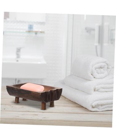 Ciieeo 2 Pcs Solid Wood Soap Holder Wooden Soap Dish Soap Dish with Drain Sponge Holder Kitchen Sink Sponge Dish Wood Soap Rack Soap Case for Shower Bar Soap Holder Teak Container - Buy Online on GoSupps.com