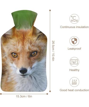Buy Animal Fox Hot Water Bottle with Plush Cover - Hand Warmer for Adults & Kids | 26.5X15.3cm - International Shipping Available - Buy Online on GoSupps.com