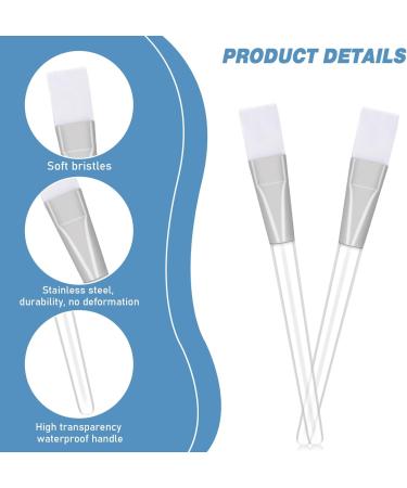 24 Pcs Facial Mask Brushes for Cosmetic Makeup Soft Hair Facial Mud Mask Applicator Transparent Face Mask Brush Multifunctional Beauty Tool for Facial Mask Body Lotion or Mixed Mask - Buy Online on GoSupps.com