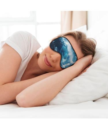 SSIMOO Big Ocean Wave Eye Mask | Ultra-Soft Light-Blocking for Optimal Comfort & Sleep | International Shipping Available - Buy Online on GoSupps.com