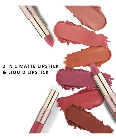 EVELIER 2in1 Lipstick and Lipgloss - Hydrating All Day Coverage | Vegan & Cruelty-Free | Highly Pigmented (Sunkissed Caramel) - Buy Online on GoSupps.com