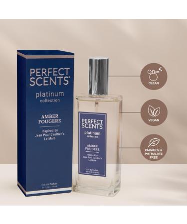 Perfect Scents Fragrances | Inspired by Jean Paul Gaultier s Le Male | Platinum Collection | Amber Fougere | Men s Eau de Parfum | Vegan Paraben & Phthalate Free | Never Tested on Animals | 3.4 Fl Oz Jean Paul Gaultier's Le Male - Buy Online on GoSupps.com