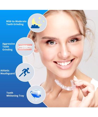 DHQKQG Mouth Guard for Teeth Grinding - 8-Piece Bruxism Protection & Snoring Relief - Comfortable Bite Track for Better Sleep - Buy Online on GoSupps.com