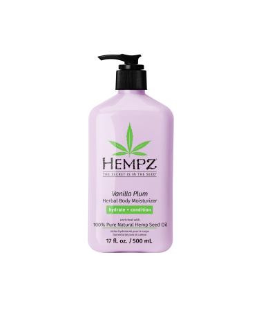 Hempz Limited Edition Vanilla Plum Hydrating Body & Hand Lotion 17 oz