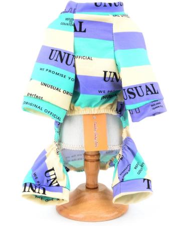 Smalllee Lucky Store: Multi-Colored Striped Cotton Pajamas for Small & Medium Dogs & Cats - Nightwear & Outfits for Yorkies & Chihuahuas - Buy Online on GoSupps.com