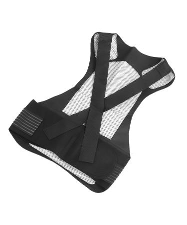 Acouto Heated Waist Brace Vest Adjustable Velcro Soft Design Ideal for Pain Relief | International Shipping Available - Buy Online on GoSupps.com