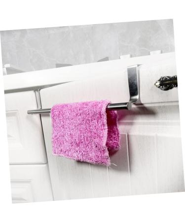 Alipis 2pcs Kitchen Utensil Hanger Traceless Towel Rack Coat Hanger Stainless Steel Kitchen Rack Silverx2pcs 22*7cmx2pcs - Buy Online on GoSupps.com