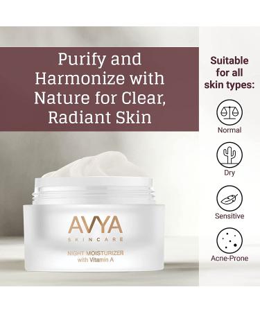 AVYA Night Moisturizer (0.34oz) - Advanced Ayurvedic Skincare/Retinol Cream with Antioxidants/Reduces Fine Lines and Wrinkles 0.34 Ounce (Pack of 1) - Buy Online on GoSupps.com