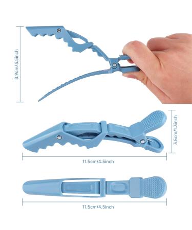 OBSCYON 10Pcs Professional Non-Slip Alligator Hair Clips for Women - Hair Styling & Sectioning Clips for Salon - Pure Color - Buy Online on GoSupps.com