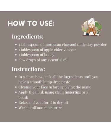 Buy Meesha Moroccan Rhassoul Clay Powder 3.5 oz | Detoxifying Skin & Hair Cleansing | DIY Face Masks Shampoo & Scrubs - Buy Online on GoSupps.com