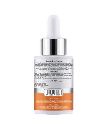 Dernier Amino Acids and Vitamin B5 Face Serum Anti-Aging Night Serum Collagen for Women & Men Hydrating Revitalizing Improves Skin Firmness Elasticity Laxity Thickness and Reduces Wrinkles (1 fl oz) - Buy Online on GoSupps.com