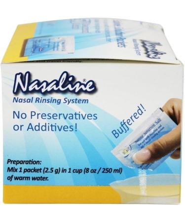 Squip Products Nasaline Salt Pre-Measured Packets - 50 Packets | International Shipping Available - Buy Online on GoSupps.com