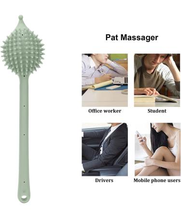 ZJchao Back Massage Hammer - Double-Sided Meridian Pat Massage Device for Relaxation & Tiredness Relief | Fitness Silicone Green Hedgehog Design - Buy Online on GoSupps.com