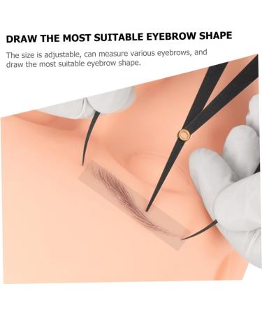 Beavorty 3pcs Tools Compass Eyebrow Ruler Eyebrow Drawing Metal Eyebrow Ruler Positioning Ruler 16.3x5.3cmx3pcs Blackx3pcs - Buy Online on GoSupps.com