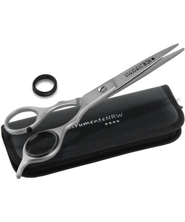 Premium hairdressing scissors with micro toothing instrument rw or Solingen with storage case (No. 9 6 inches 1 x microcovered) No. 9 6 inches 1 x microcoverted Japanese