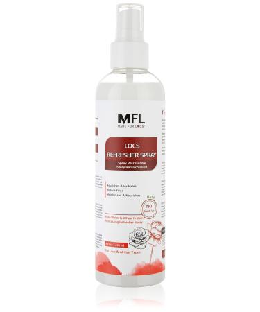 MFL MADE FOR LOCS Vegan Rose Water Refresher Spray 8 oz - Locs Moisturizer Locs Deodorizer Amazing Scents (Rose) Rose 8 Fl Oz (Pack of 1)
