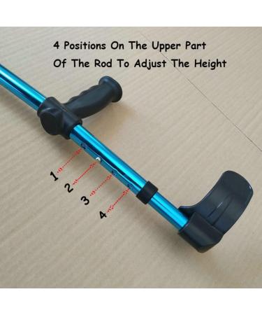 Forearm Crutches Folding Crutches for Adults Ergonomic Crutches for Walking 10 Stops Height Adjustable Non Skid Rubber Tips Uni (2 Pcs) Journey 1 Pcs - Buy Online on GoSupps.com