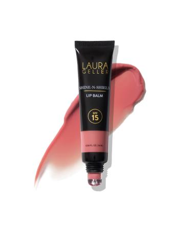 LAURA GELLER NEW YORK Shine-n-Shield Lip Balm SPF 15 Sunset Sands - Nourishes Hydrates & Protects Lips 02 Sunset Sands
