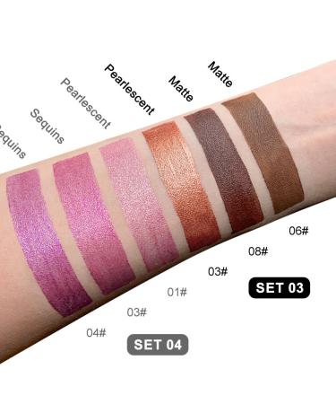 Liquid Sparkling Glitter Eye Shadow Sticks Set - Waterproof Crystal Silver & Golden Eyeshadow Eyeliner Liquid Highlight Shimmer - Quick-Drying Makeup for Stunning Eyes - Buy Online on GoSupps.com