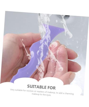 BIUDECO Silicone Beauty Ruler Travel Duct Tape Eye Applicator Guide Lash Supplies Pads Auxiliary Abundance 1 count (Pack of 1) Violet - Buy Online on GoSupps.com