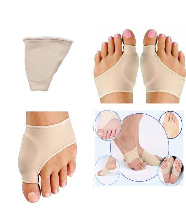 Magik Gel Bunion Corrector Toe Straightener Splint Protector Valgus Hallux - 4 Pairs Nude - Buy Online on GoSupps.com