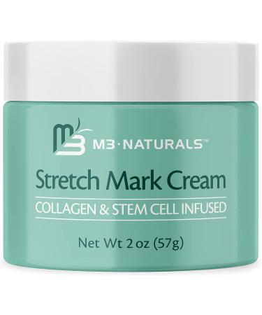 M3 Naturals Stretch Mark Cream - Collagen & Stem Cell Maternity Skincare Oil - Stretch Mark Prevention & Scar Remover Lotion - Green Tea Extract & Raspberry Ketones 2 oz