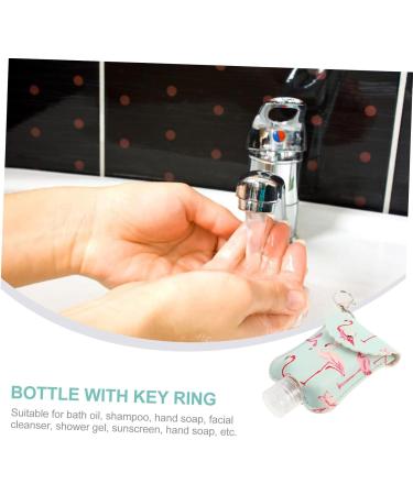minkissy 2 Sets Flamingo Wash Hand Lotion Key Holder Travel Bottle Container Bottle Carriers for Shampoo Keyring Holder Bottle Pu Mini Key Ring - Buy Online on GoSupps.com