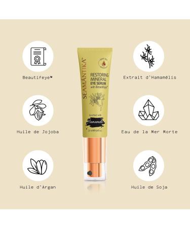 SEAMANTIKA - S rum Contour des Yeux Min ral l Hamam lis - R duit les Cernes et les Poches - Convient tous les Types de Peau - Sans Parab nes Sulfates Huiles min rales - 25 ml - Buy Online on GoSupps.com