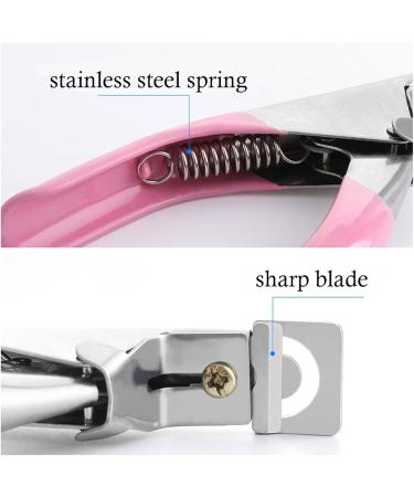 SVAASA Nail Clippers Stainless Steel Nail Art Trimmer Clipper U Shape Acrylic False Tips Edge Cutters Manicure Fake Nails Accessories Tools - Buy Online on GoSupps.com