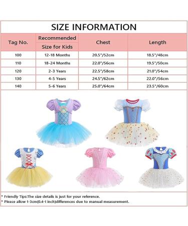 Myrisam Princess Leotard for Girls | Ballet Dance Tutu Skirted Ballerina Dress | 4-5T | Mermaid Theme - Buy Online on GoSupps.com