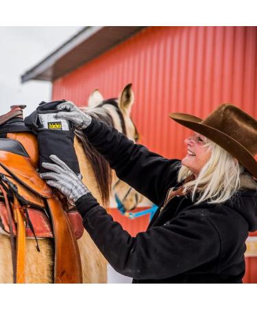 Trailmax Horn Saddlebag & Pommel Pocket Combo | Western & Endurance Saddlebags for Trail Riding | Durable Black Saddlebags for Horses - Buy Online on GoSupps.com