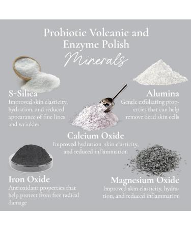 Glowbiotics Volcanic & Enzyme Polish - Probiotic Brightening Facial Scrub for All Skin Types 2 Fl Oz | Exfoliator with Malic Acid for Luminous Skin - Buy Online on GoSupps.com