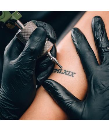 YKANG Black Disposable Nitrile Gloves - Latex Free, 100 PCS Exam Gloves for Food Prep, Cooking - Large Size - Buy Online on GoSupps.com