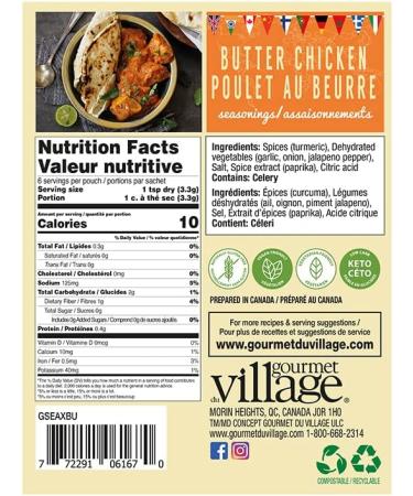 Gourmet du Village Indian Butter Chicken Seasoning - Buy Online on GoSupps.com