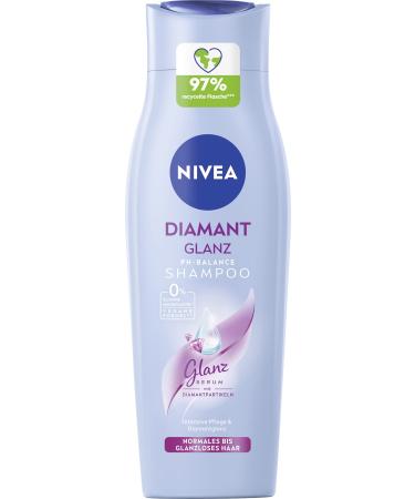 NIVEA Diamant Glanz Gentle Shampoo (250 ml) Nourishing shampoo with diamond particles, intensive nourishing shampoo for normal and dull hair