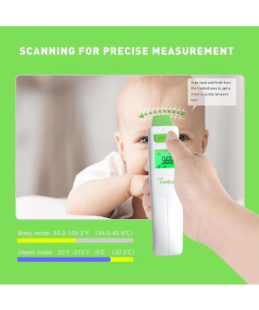 YOOKO Ear and Forehead Thermometer | No-Touch Digital Thermometer | 1s Instant Reading | Fever Alarm | Object Measurement - Buy Online on GoSupps.com