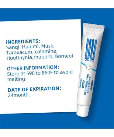 2pcs Healmusz Natural Herbal Hemorrhoids Ointment 20g Healmusz Hemorrhoid Ointment Organic Herbal Hemorrhoid Cream-Soothes Swelling Itching Pain (2PCS) - Buy Online on GoSupps.com