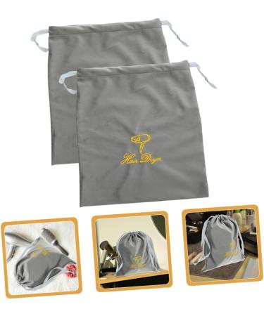 Baluue 2pcs Hair Dryer Storage Bag Drawstring Bags Hair Dryer Bag Drawstring Storage Bags Blow Dryer Pouch Drawstring Pouch Hair Dryer Organizers Bag Storage Bag for Hair Dryer 35.00X30.00X0.50CM Grey - Buy Online on GoSupps.com