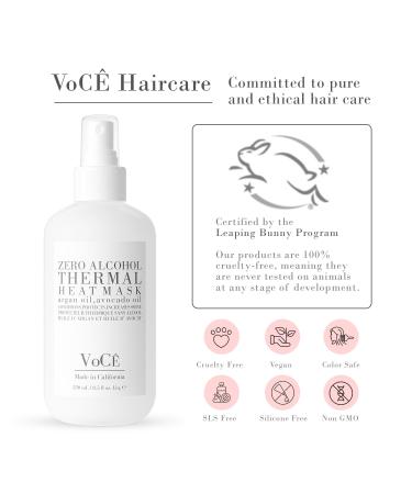 VoC Thermal Protection Haircare Spray | Natural Heat Protectant for Hair | Memory Retention Anti-Frizz Non-Toxic Cruelty-Free Vegan (8.5 oz | 250 ml) - Buy Online on GoSupps.com