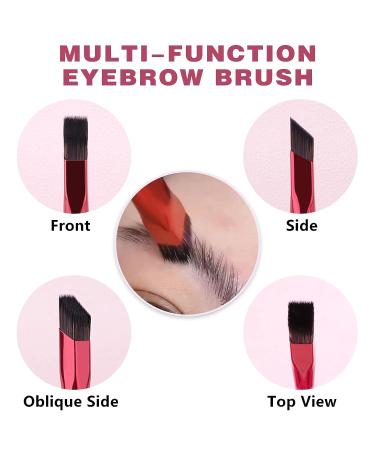 2 Pcs Multi-Function Angled Eyebrow Brushes for Perfect Brow Contouring - Professional and Precise Tools - Buy Online on GoSupps.com