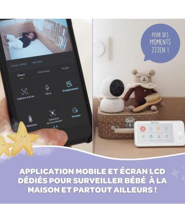 Buy B aba 2-in-1 Baby Monitor - HD Camera Night Vision App Control | Zen Premium White - Buy Online on GoSupps.com