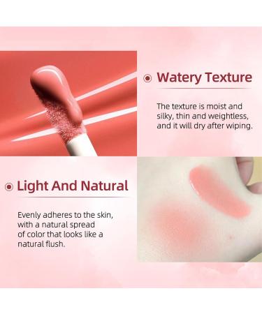 Waterproof Liquid Blush Cream for Cheeks - Lightweight & Blendable Skin Tint Makeup - Dewy Finish - 1.00 ml - Buy Online on GoSupps.com