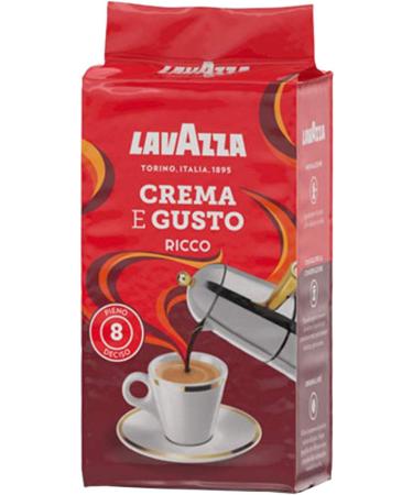  Lavazza Lavazza Crema e Gusto Ricco Caf Moulu 2x 250g - Buy Online on GoSupps.com