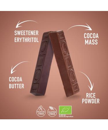  SUPER FUDGiO SUPER FUDGiO Organic Chocolate Bars | Organic & Sugar Free Candy | Vegan - Gluten Free | Sugar Free Chocolate Snack | 9 Pack - Buy Online on GoSupps.com